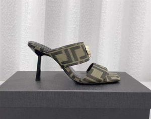 النعال ذات الكعب النسائي أعلى جودة AEVITAS CO DESIGNER FF STANDALS 10CM أحذية كعب رفيع كبير الحجم 35-42 Women Sandal FA298H6624804