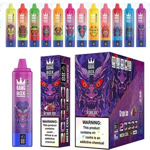 Bang Box 20000 20k Puffs Einweg E -Zigaretten Vape Pod Device 650mAh Batterie 28ml Vorgefüllt gegen Puff 12000 12k 9000 Puff 18000 Bang King 15k Digital Fruit Puff 20k