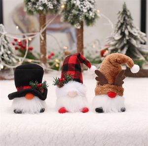 Neue Weihnachtsbedarf Cartoon s für Baum Santa Formal Hut mit Elchhorn Luminöser Gnom Ornamente Weihnachtsgeschenke Wanddekorationen für Zuhause 5 9mg D33844251