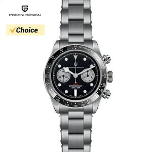 Pagani Design 2023 Mens Watches Panda Quartz Watch for Men Top Brand Luxury Watch Men Sport Chronograph Sapphire Waterproof 240419