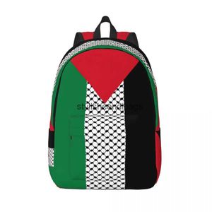 Ryggsäck stil keffiyeh palestinian flagg mode gåva vandring resa hatta mens bärbar dator axelväska h240504