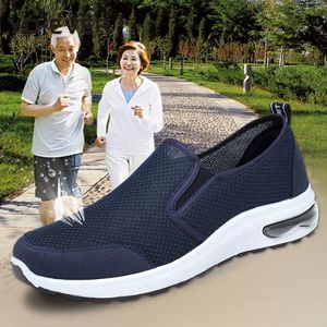 Fitness Shoes Summer Mesh Shoe Sneakers for Men Breathable Men Slip-On Macho Swoafers Walking Yi87