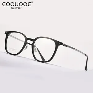 Sunglasses Frames Fashion Titanium With Nylon Plastic Glasses Frame Men Women Retro Design High-Quality Eyewear Prescription