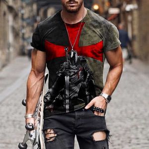 Believe in the new fashion trend of summer mens printed round neck slim short sleeve T-shirt