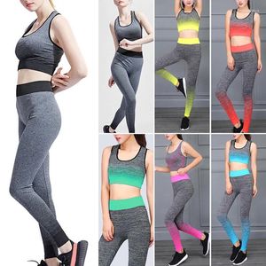 Abiti da yoga Set Women Women Sports Bra Top Leggings Pants Gym Sportswear Fitness Abbigliamento B2CSHOP