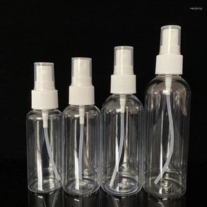 Storage Bottles 10 30 50 60 100ml Transparent Plastic Spray Bottle And Lid Perfume Mosquito Repellent Alcohol Portable Refillable