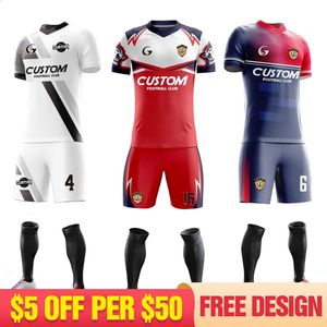 Sublimation Stampa personalizzata Football Jersey Polyester Soccer Soccer Uniforme Team Uniforme Football Soccer traspirante Jeysey per uomini 240426