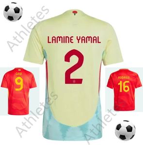 24 25 anpassbare Zahlenname High -End -Kleidung Spanische Fußballtrikot -Männer- und Frauenhaus- und Auswärts -Kinderfußball -Trikot -Europameisterschaft