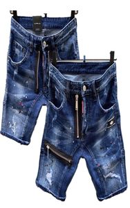 2020 Men039S nödställda rippade mager modedesigner shorts smala motorcykelmoto cyklist kausal män denim byxor hip hop män je1734746