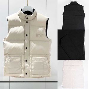 Coletes masculinos de inverno e mulheres aquecedas sólidas com colete com coletes sem mangas de penas clássicas weskit jackets casuais colete de casaco