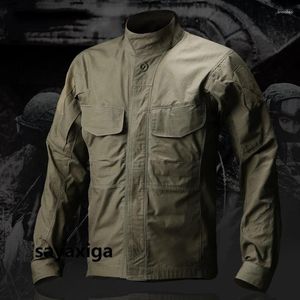 Men's Jackets Cargo Tactical Jacket Men Quick Dry Waterproof Breathable Casual Coats Male Outdoor Commute Hiking Climbing Camouflage