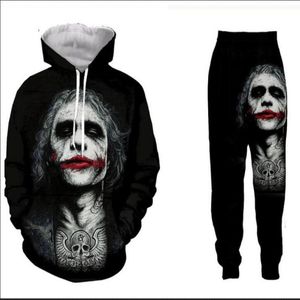 Wholesale--New Fashion Men Womens Insane Clown Posse Sweatshirt Joggers Funny 3D Print Unisex Hoodies Pants ZZ048 305j