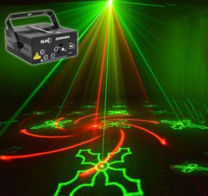 80 motivi Proiettore DJ Laser Stage Light RG Red Green Blue LED Effetto Magic Disco Ball con controller Moving Head Party Lampada 115001651