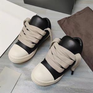 Ricky Vintage Jumbo Lace Sneakers Low Top Woman Designer Men Leather Leather High Top Boots Shoes NewTrainer