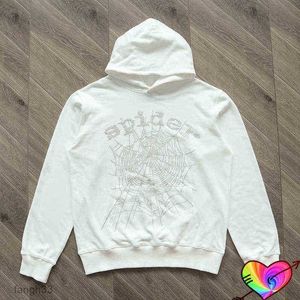 Örümcek kapüşonlu beyaz genç haydut örümcek kapüşonlu erkek kadınlar web baskı müzik albümü gevşek kapüşonlu sweatshirt t220726