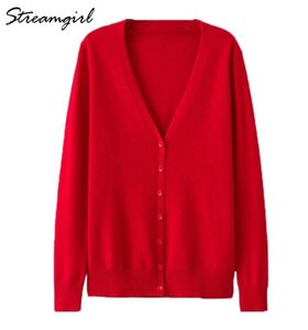 Cashmere Cashmere Cashmere Cardigan Donne a manica lunga Cardigan Short Ladies Cardigans Plus size Cardigan Femme di grandi dimensioni Y26929125