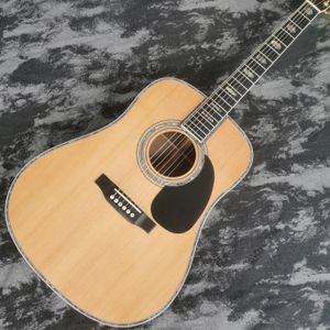 41インチD45シリーズレッドシーダーソリッドウッド磨き用光沢塗料表面アコースティックウッドギター