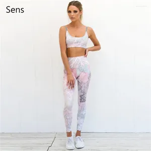 Yoga kläder 2024 mode sexiga elastiska kvinnor sportkläder gymkläder kvinna set kostym