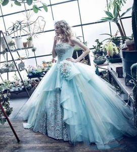 Mint Green Ball Hown 2019 платья Quinceanera платья платья принцесса кристаллическое платье для выпускного вечера сладкое мяч