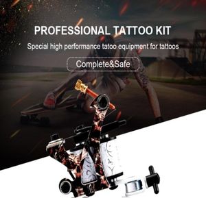 Kit de tatuagem para iniciantes One Tattoo Machine Gun Conjunto de tintas imortais Supplies de suprimentos de alimentação Conjunto profissional kit9013859