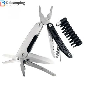 Sapatos DAICAMPING Mini Ferramentas de Campamento de Campamento ao ar livre Ferramentas de alicates dobráveis ​​de sobrevivência Definir multitools multifuncional eDC Hunting Clamp