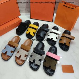 H skor sandaler kvinnor designer glider chypre tofflor