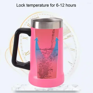 Water Bottles Insulated Travel Mug Stainless Steel Beer Stein With Double Wall Insulation Thermal Vacuum Tumbler For Drinks Shatterproof