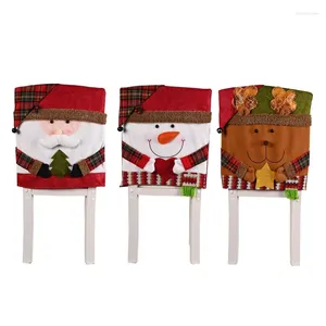 椅子は、クリスマスの蝶ネクタイのためにサンタクロースパターンを備えたヨーロッパスタイルをカバーしています