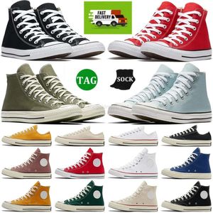 Designer Canvas Shoes Casual Sports Sneakers High Top Vintage Commes Des Garcons X 1970-talets kvinnor Mens All Star Classic 70 Chucks Taylors Low Multi-Heart Trainers
