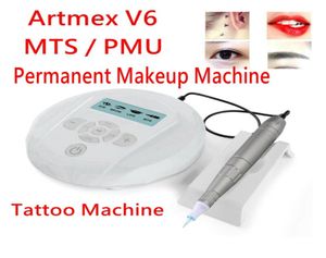 Digital Semi Permanent Makeup Tattoo Machine Mts PMU System Eyebrows Lip Eyeliner Derma Pen ArtMex V6 DHL6449289