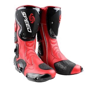 Novos sapatos profissionais de mountain bike de inverno pilotando botas de corrida à prova d'água de couro 00101565023172