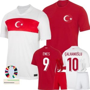 Turkiye futbol formaları 2024 Euro Kupa Türkiye Futbol Gömlek Milli Takımı Evden uzak Demiral Kokcu YADIDIZ ENES Calhanoglu Erkek Çocuk Kitleri Futbol Jersey
