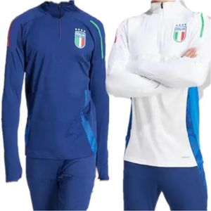 2024-2025 Italy Tracksuit Tuta Maglia Jersey 24 25 Italia Italie Football Training Suit Suretement Camiseta 축구 키트 키트 남자 아이들 Uomo Calcio