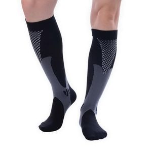 Unisex män kvinnor kompression strumpor benstöd sträcker sig under knä höga strumpor för atletisk körning graviditet hälsa3425789