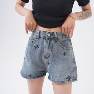 Kobiety haftowane logo litery dżinsy szorty smlxlxxl