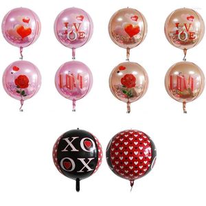 Decorazione per feste da 22 pollici 4dlove in alluminio palloncini in alluminio Ballione all'ingrosso di San Valentino Giornata delle vacanze