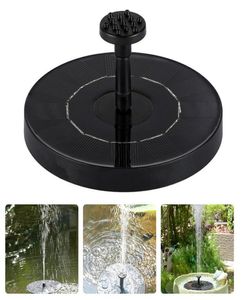 Garten Wasserpumpen Pool Pool Panel Kit Floating Mini Solar Fountain Tond Home Dekoration Outdoor Vogelbad angetrieben Wasserfall3264670