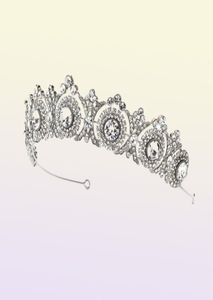 Ny Western Style Bridal Crown Headband Gorgeous Crystal Bride Headpiece Hair Accessories Wedding Tiaras Hair Smyckes Party Gift C5971108