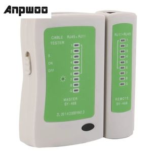 ANPWOOプロフェッショナルネットワークケーブルテスターRJ45 RJ11 RJ12 CAT5 UTP LANケーブルテスター検出器リモートテストツールネットワーキング