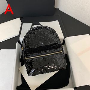 Backpack di lusso di qualità da 10A Designer Bag Specatore con zaino per decorazioni da 25 cm con paillettes con scatola YC451