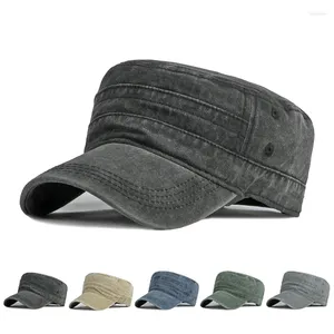 Berets 1pc Men's Fashion Hat Cotton Flat Cap Outdoors Baseball Summer Polyester Plus Size Boy Gifts