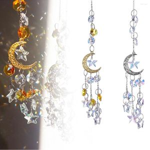 Chandelier Crystal Moon Star Sun Catcher Hanging Ball Prism Window Light