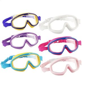 Açık yüzme gözlükleri büyük çerçeve su geçirmez ve çocuklar için antifog uv koruma yüzme gözlükleri 813 yıl çocuklar 240418