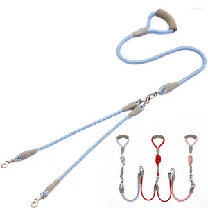 Dog Collars Leash Walk MediumDouble Chain Lead One Tow Two Two Pet Supplies