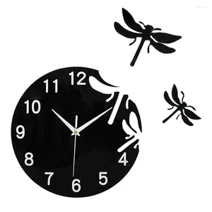 Wall Clocks Dragonfly Home Decor Ideal For Hanging On The Premium Acrylic And D Design Stylish Exquisite Appearance