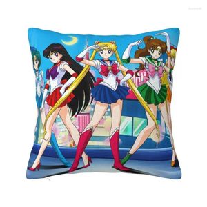 Pillow Anime Super Moon Girl Case 45x45cm Decor Home Japanese Shojo Manga Sailor Modern Cover Soft Pillowcase