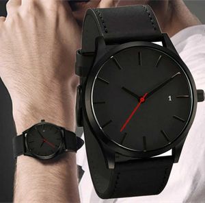 腕時計2024男性Quartz Relogio Masculino Mirital Sport Lester Strap Mens Reloj Complete Calendar ES Homme Saati H240504