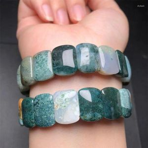 Länkarmband naturliga hav Jasper Bangle Fashion Crystal Quartz Gemstone Jewelry Reiki Healing Gift for Women 16x12mm