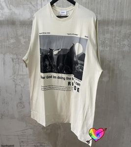 Dream T-shirt mężczyzn Kobiety Wysokiej jakości szary obraz graghic tee ponadgabaryt vintage 1: 1 Terry Short Sleeve 1TCB7018061