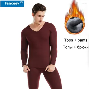 Men's Thermal Underwear Fanceey Anti Microbial Winter Thermo Men Long Johns Clothing Rashgard Compression Seamless